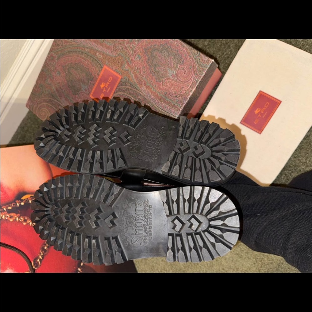 Etro Leather Black Loafers Brand New - Picture 3 of 8